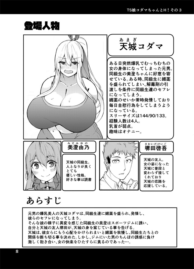 日本漫画全集之TS娘コダマちゃんとH!その3